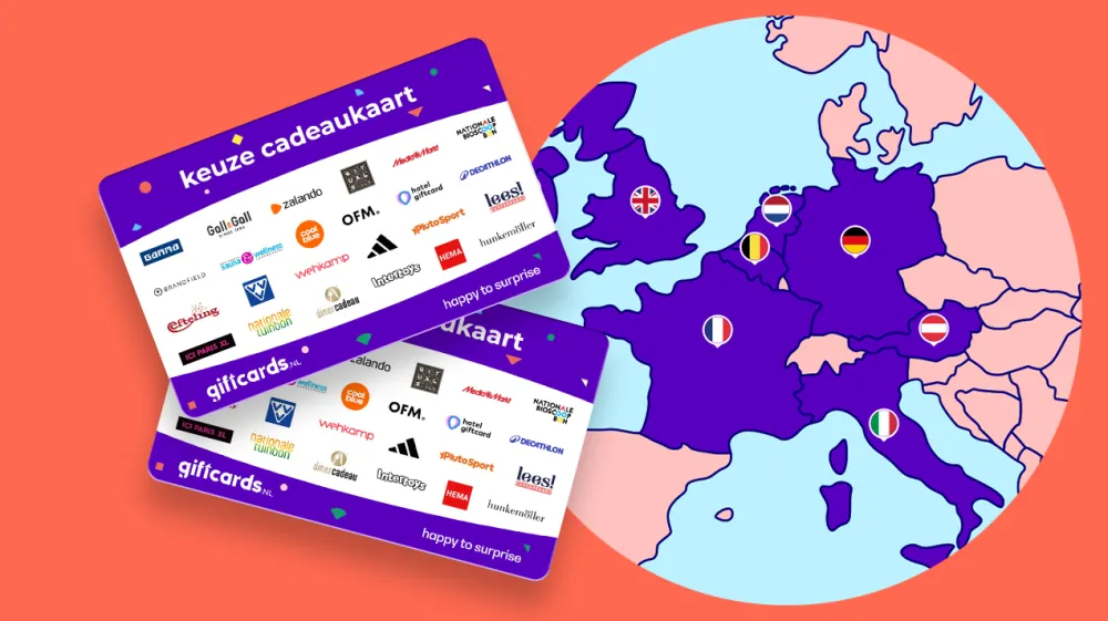 Zakelijke internationale cadeaukaarten